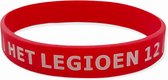 "Het legioen 12" met de kuip siliconen armbandjes 10 stuks - rood met wit