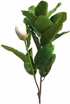 kunstbloem Magnolia Grandiflora zijde wit