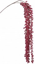 kunstbessentak hangend 110 cm rood/bruin
