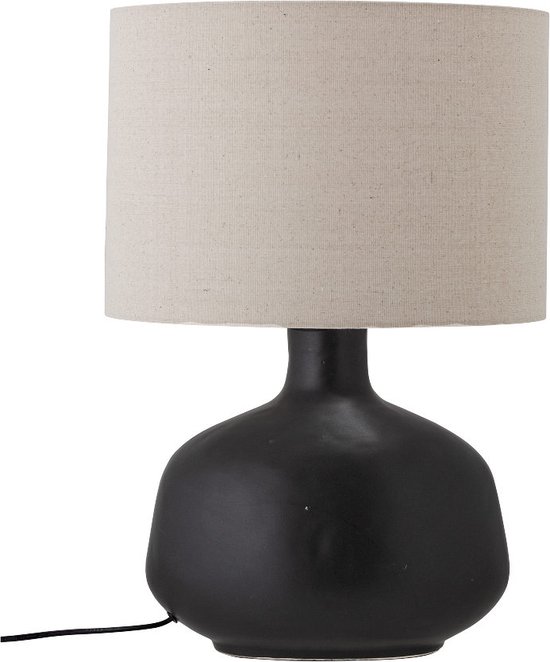 Bloomingville Lalin tafellamp - D 38 cm - H 58,5 cm - zwart - terracotta