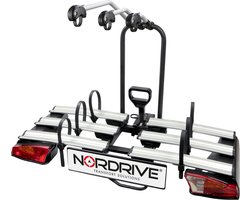 Nordrive Asura 3, fietsendrager voor trekhaak - 3 fietsen - Inklapbaar - Electrische fietsen