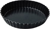taartvorm 17 cm staal zwart