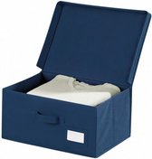 opbergbox Air 44 x 19 cm polypropyleen donkerblauw
