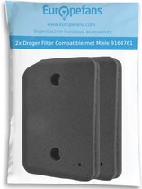 2x Droger filter geschikt voor Miele 9164761 Schuimfilter spons warmtepompdroger fijne grove pluisfilter condensdroger