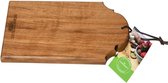 De Smikkelplank - Serveerplank - Thema Amsterdam - Halsgevel - Eikenhout - (L50 x B20 x H2,5 cm)