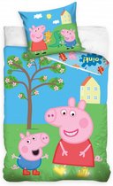 dekbedovertrek Peppa Pig 140 x 200 cm katoen