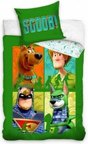 dekbedovertrek Scooby Doo 140 x 200 cm katoen groen