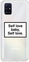 Case Company® - Samsung Galaxy A51 4G hoesje - Self love - Soft Cover Telefoonhoesje - Bescherming aan alle Kanten en Schermrand