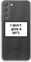 Case Company® - Samsung Galaxy S22 Plus hoesje - Don't give a shit - Soft Cover Telefoonhoesje - Bescherming aan alle Kanten en Schermrand