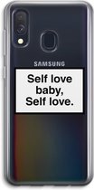 Case Company® - Samsung Galaxy A40 hoesje - Self love - Soft Cover Telefoonhoesje - Bescherming aan alle Kanten en Schermrand