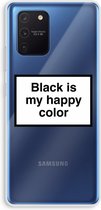 Case Company® - Samsung Galaxy Note 10 Lite hoesje - Black is my happy color - Soft Cover Telefoonhoesje - Bescherming aan alle Kanten en Schermrand
