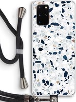 Case Company® - Samsung Galaxy S20 Plus hoesje met Koord - Terrazzo N°1 - Telefoonhoesje met Zwart Koord - Bescherming aan alle Kanten en Over de Schermrand