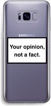 Case Company® - Samsung Galaxy S8 Plus hoesje - Your opinion - Soft Cover Telefoonhoesje - Bescherming aan alle Kanten en Schermrand