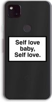 Case Company® - Google Pixel 4a 5G hoesje - Self love - Soft Cover Telefoonhoesje - Bescherming aan alle Kanten en Schermrand