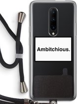 Case Company® - OnePlus 7 Pro hoesje met Koord - Ambitchious - Telefoonhoesje met Zwart Koord - Bescherming aan alle Kanten en Over de Schermrand