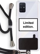 Case Company® - Samsung Galaxy A71 hoesje met Koord - Limited edition - Telefoonhoesje met Zwart Koord - Bescherming aan alle Kanten en Over de Schermrand