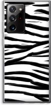Case Company® - Samsung Galaxy Note 20 Ultra / Note 20 Ultra 5G hoesje - Zebra pattern - Soft Cover Telefoonhoesje - Bescherming aan alle Kanten en Schermrand