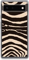 Case Company® - Google Pixel 6 hoesje - Arizona Zebra - Soft Cover Telefoonhoesje - Bescherming aan alle Kanten en Schermrand