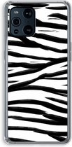 Case Company® - OPPO Find X3 Pro hoesje - Zebra pattern - Soft Cover Telefoonhoesje - Bescherming aan alle Kanten en Schermrand