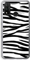 Case Company® - Huawei P Smart (2020) hoesje - Zebra pattern - Soft Cover Telefoonhoesje - Bescherming aan alle Kanten en Schermrand