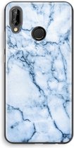 Case Company® - Huawei P20 Lite hoesje - Blauw marmer - Soft Cover Telefoonhoesje - Bescherming aan alle Kanten en Schermrand