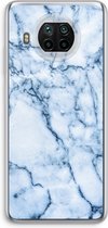 Case Company® - Xiaomi Mi 10T Lite hoesje - Blauw marmer - Soft Cover Telefoonhoesje - Bescherming aan alle Kanten en Schermrand