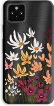 Case Company® - Google Pixel 5a 5G hoesje - Painted wildflowers - Soft Cover Telefoonhoesje - Bescherming aan alle Kanten en Schermrand