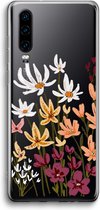 Case Company® - Huawei P30 hoesje - Painted wildflowers - Soft Cover Telefoonhoesje - Bescherming aan alle Kanten en Schermrand