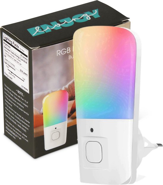1 Stuks – LED Nachtlampje voor babykamer en kinderkamer – Stopcontact Nachtlamp voor Baby – Kinderen – Volwassenen – Nachtlampjes met Dag en Nacht…