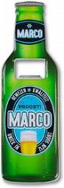 flesopener Marco 8,5 x 6 cm staal groen/blauw