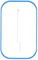 Afzetpaaltjes - Staal - 97cm - Wit - 6 stuks - Inclusief touw