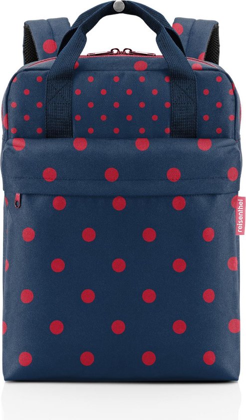 Monica Incubus Smaak Reisenthel Allday Backpack M Rugzak - 15L - Mixed Dots Red Rood | bol.com