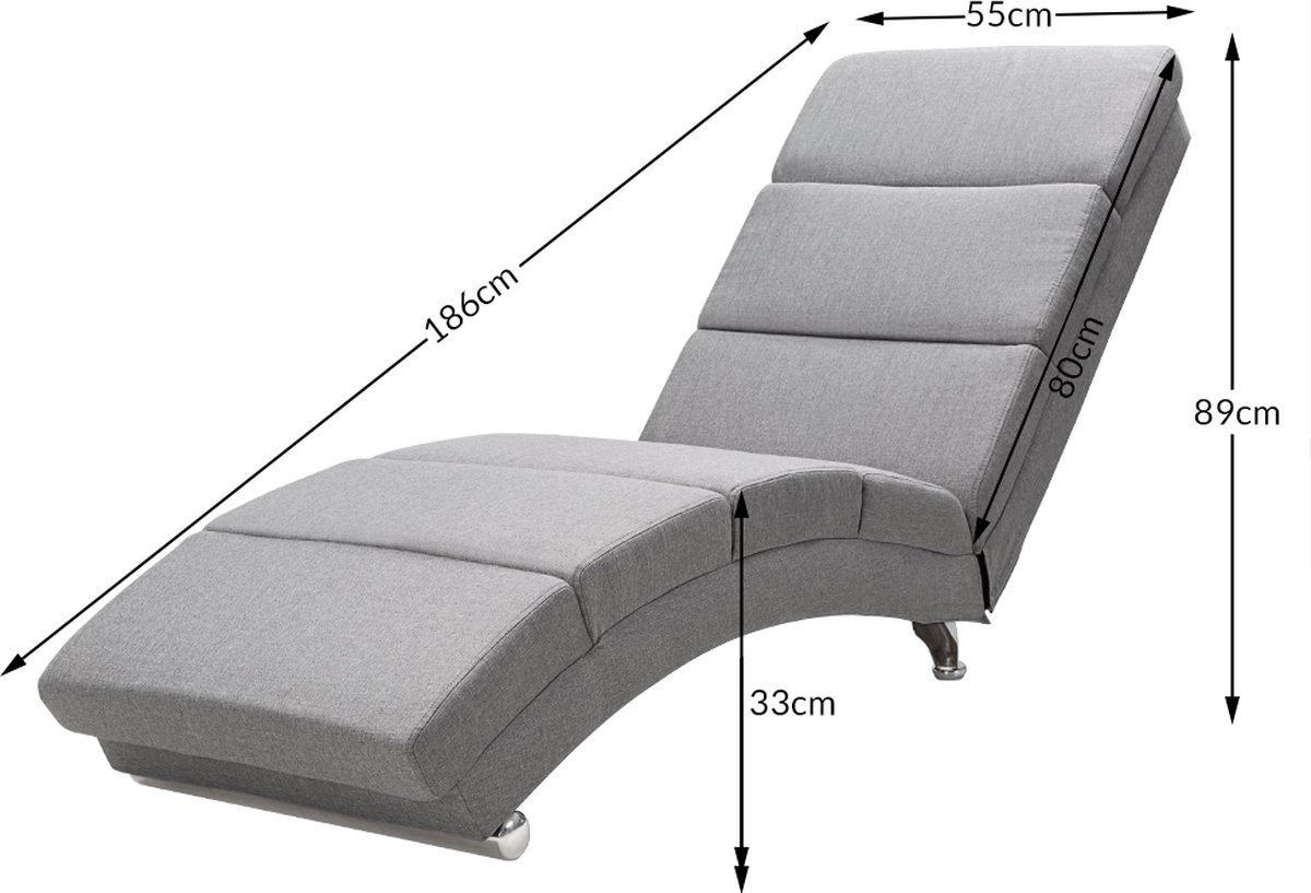 Afbeelding 3 van Casaria Relaxfauteuil Massage en Verwarming Grijs