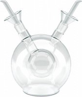 oliefles Sfera Double 125 ml 14 cm glas transparant