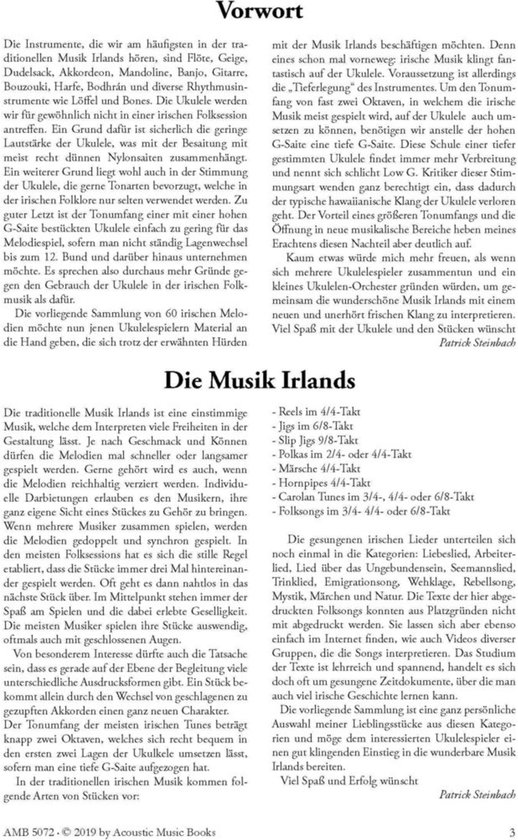 Tekstpagina's uit een boek met de titel "Die Musik Islands".
