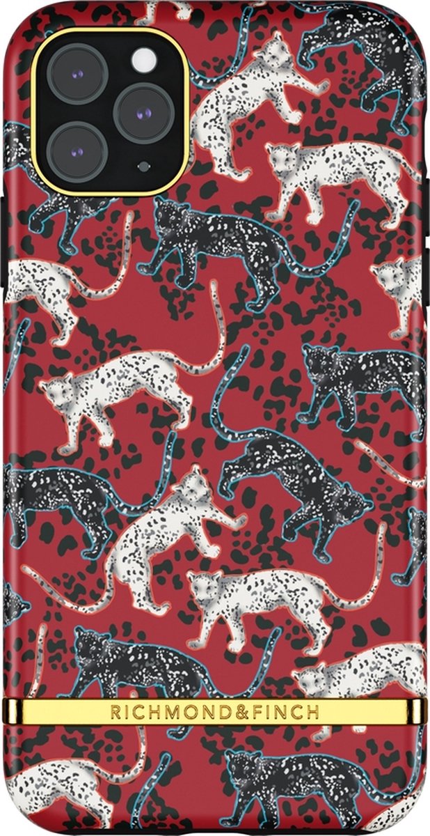Richmond & Finch Samba Red Leopard luipaarden hoesje voor iPhone 11 Pro Max - rood