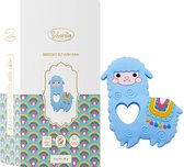 Biberoia® Bijtring - Alpaca - Baby - Koelbijtring - Bijtring - Bijtspeelgoed - Baby speelgoed - Badspeelgoed - Cadeau - Blauw