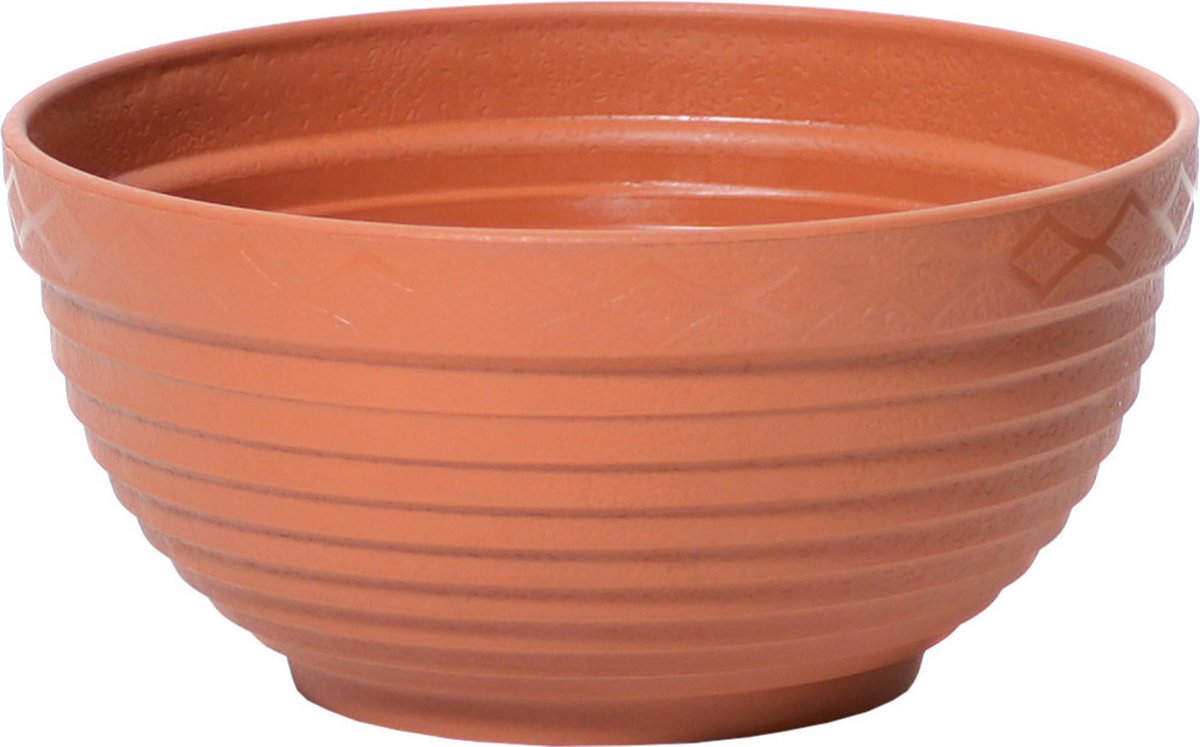 Prosperplast Plantenpot - kunststof D26xH11 cm - terracotta - binnen/buiten - bloempot