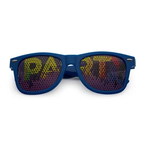 Freaky Glasses® – Pinhole - Festivalbril – Rave Zonnebril - Party – Volwassenen - Dames – Heren - Kunststof - paars