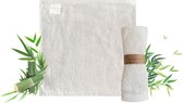 débarbouillettes humides - débarbouillette pour bébé, serviette en bambou, débarbouillette bio douce pour bébé, débarbouillette pour bébé, adultes et tout-petits (blanc) - (WK 02123)