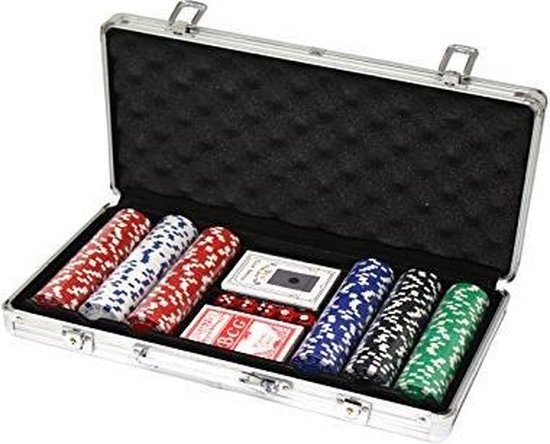 Afbeelding van het spel Pokerset 300 chips in aluminium koffer