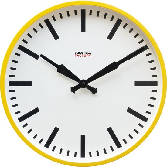 Cloudnola Factory Ochre Jaune Station Horloge Murale 45 cm - Horloge