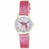 Kinderhorloge meisjes unicorn roze glitter