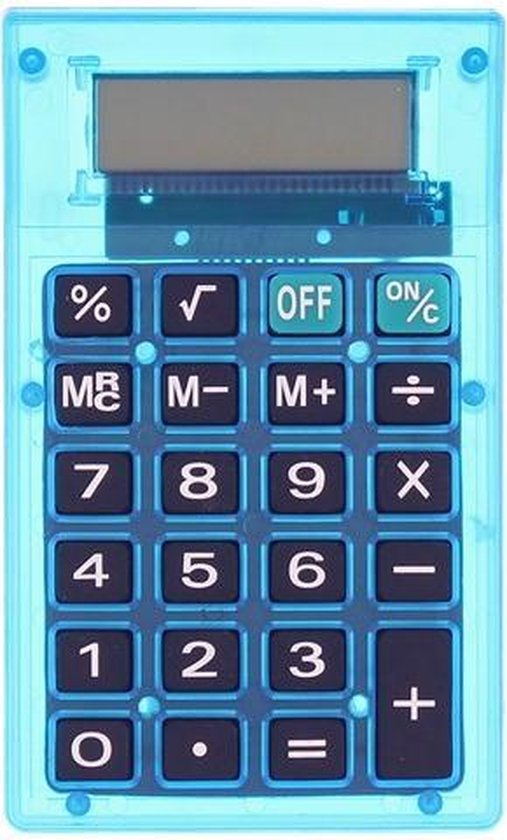 Rekenmachine | Calculator | Blauw | Incl Batterij | bol.com