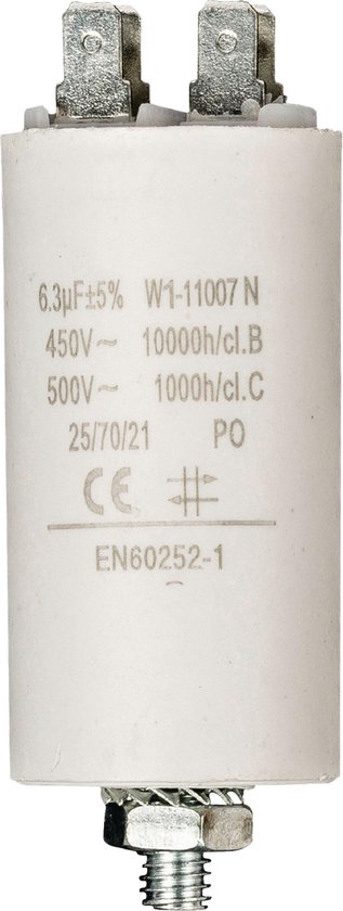 Condensateur 6.3uf / 450v + terre
