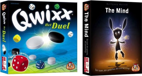 Afbeelding van het spel Spelvoordeelset Qwixx Het Duel & The Mind