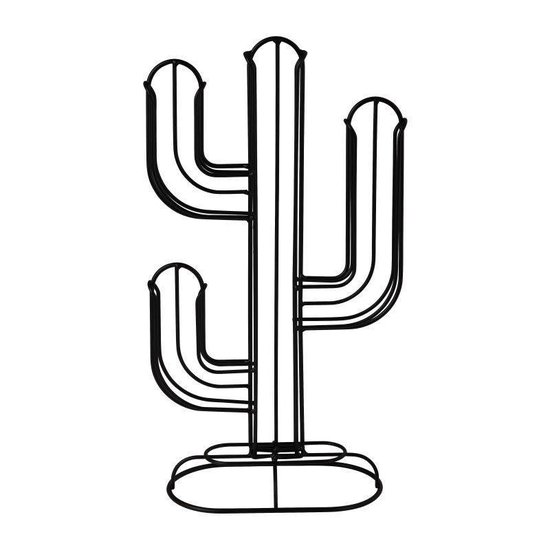 Koffie Cuphouder Zwart Cactus 48 cups