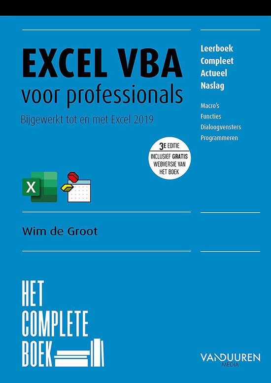 Het complete boek  -   Het Complete Boek: Excel VBA voor professionals, 3e editie