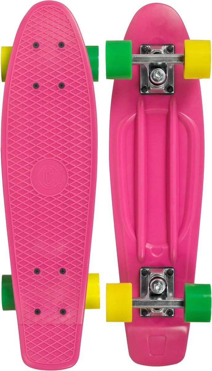Choke Skateboard - roze/geel/groen