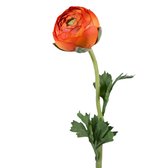 Viv! Home Luxuries Ranonkel - zijden bloem - oranje - topkwaliteit